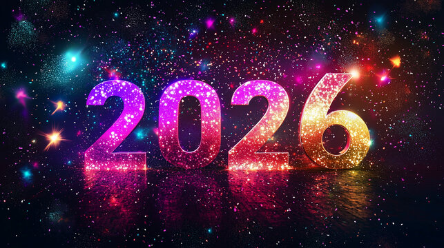 XXL Silvester-Banner „Happy New Year“ – 180x110 Cm, Schwarz-gold, Für Partys & Fotohintergrund