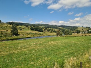 Paysage de l'Aubrac au printemps pr&egrave;s de Saint-Urcize