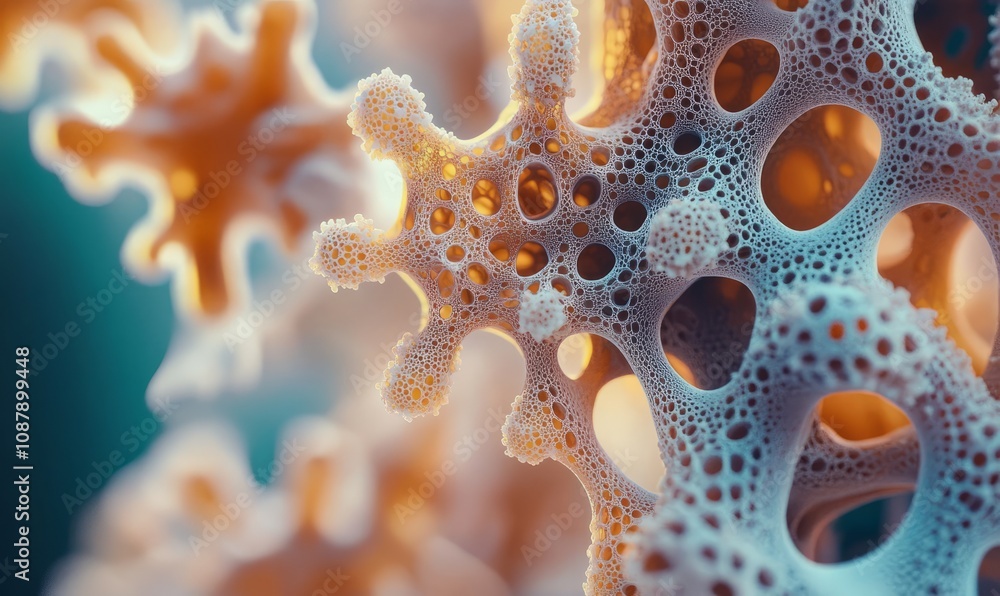 Poster generate a captivating 3d image of vitamin b12 with intricate details