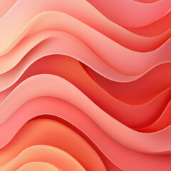 Vibrant Sunset Coral Waves - Energizing Abstract Background for Self-Care and Joyful Living