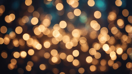 Fototapeta premium A festive background with a bokeh effect of colorful Christmas lights. 