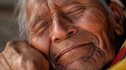 A person relaxing on a blanket in a casual pose