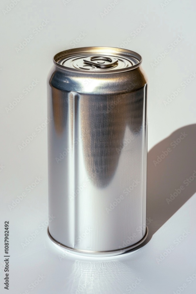 Poster a can of soda sits on top of a table