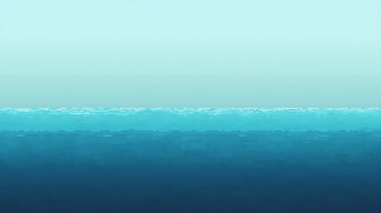 Fototapeta premium 8bit pixel art background, ocean blue gradient