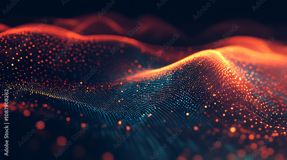 Aufkleber An abstract representation of cybersecurity featuring a digital lock symbolizing a secure network system protecting personal information from cyber threats