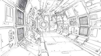 Dynamic storyboard sequence of futuristic exploration mission