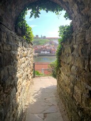 old stone arch in town