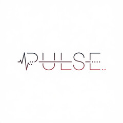 Fototapeta premium Pulse name logo for business