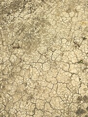 Cracked brown soil in Greece, drought, climate change, desertification