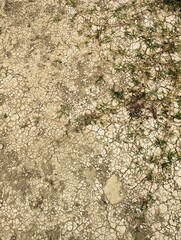 Cracked brown soil in Greece, drought, climate change, desertification
