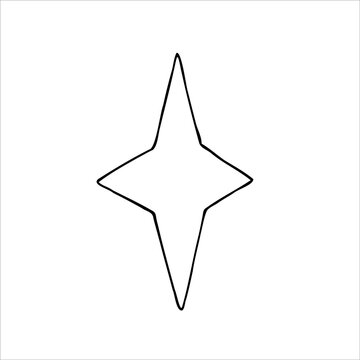 recommend clip art: Vector Islamic arabian crescent star. Graphic illustration isolated on white background. Muslim hand drawn line sketch, holiday Ramadan Kareem or Eid Al Adha 2025. For designers, prints, postcards