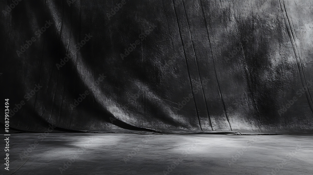 Poster dark and moody cement wall texture for product display studio background