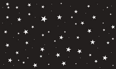 pattern with white stars on dark background