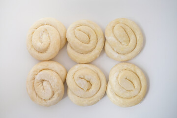 Burek - raw pie prepared for baking