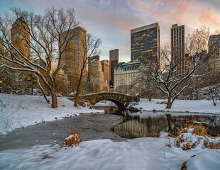 Gapstow Bridge in Central Park