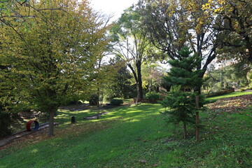 Le parc botanique de la tour vieille, jardin botanique et parc public, ville d'Alès, département du Gard, France