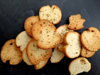 bruscette on a plate
