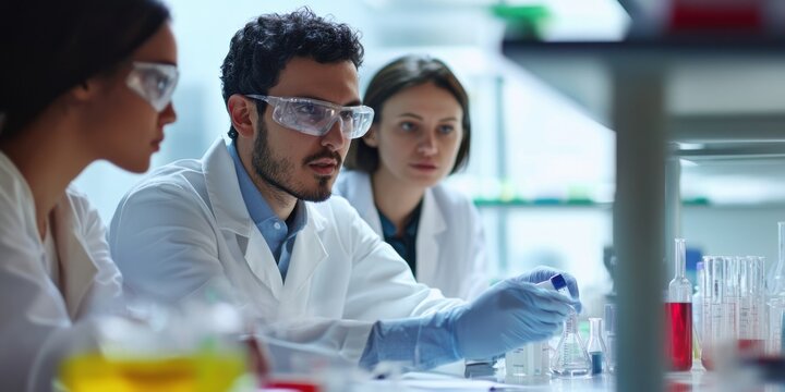 A clinical researcher meeting with a bioethics committee, debating the risks of a new trial