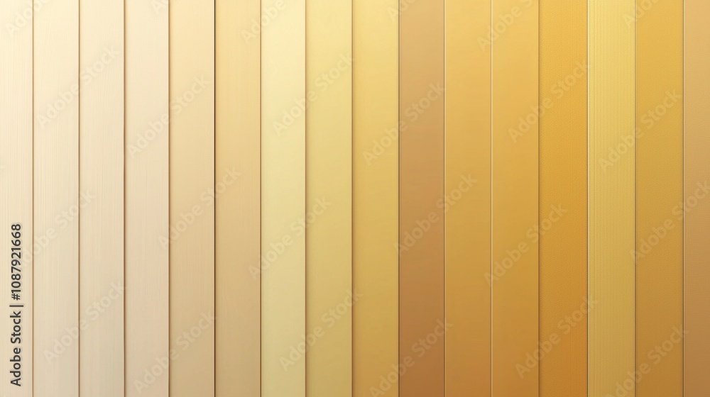 Poster vertical golden stripes blending seamlessly, creating a gradient effect, forming a modern and elegan