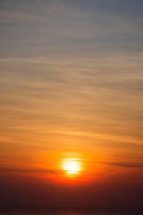 知床の夕日