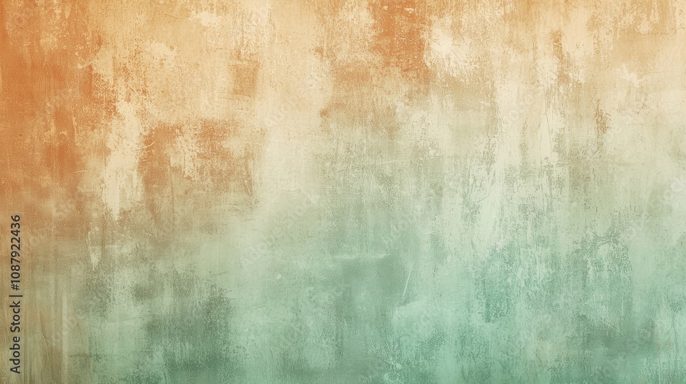 Poster gradient grunge texture background showing orange and green colors with copy space, perfect for webs