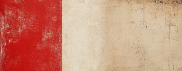 Red and beige grunge background texture creates a vintage and distressed design, perfect for adding a touch of old-fashioned charm to any project