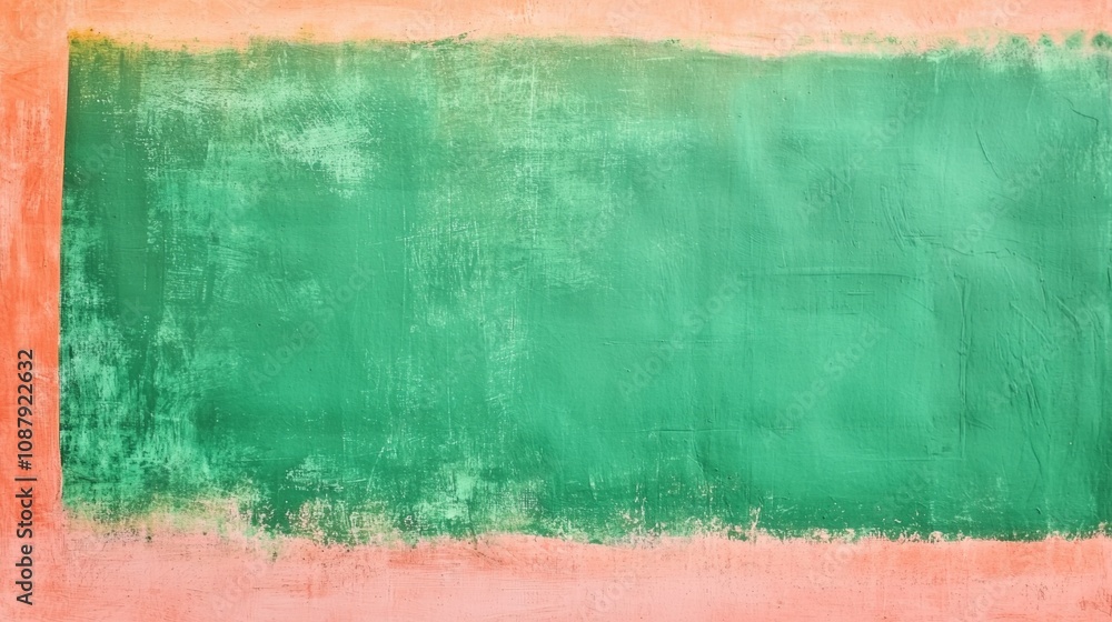 Poster wide abstract painted wall background with visible brushstrokes and imperfections, featuring a large