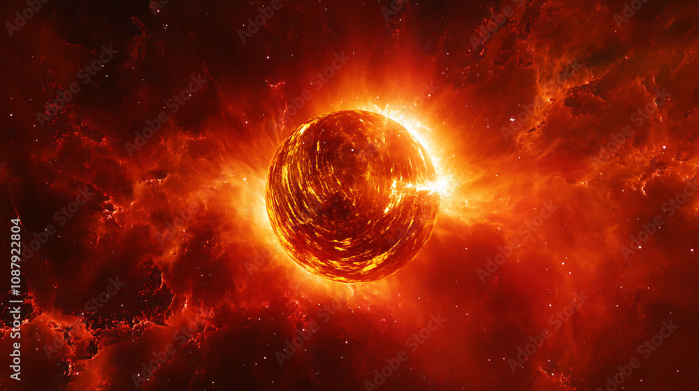 Poster 360 degree nebula panorama in deep space equirectangular hdri environment map