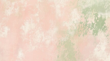 Fototapeta premium Soft pink and green pastel colors blend together, creating a dreamy and ethereal background with a subtle textured effect, perfect for adding a touch of elegance and tranquility to any project