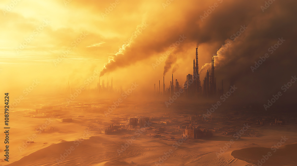 Poster increased sand and dust storms are occurring in fossil fuel-producing regions due to climate change
