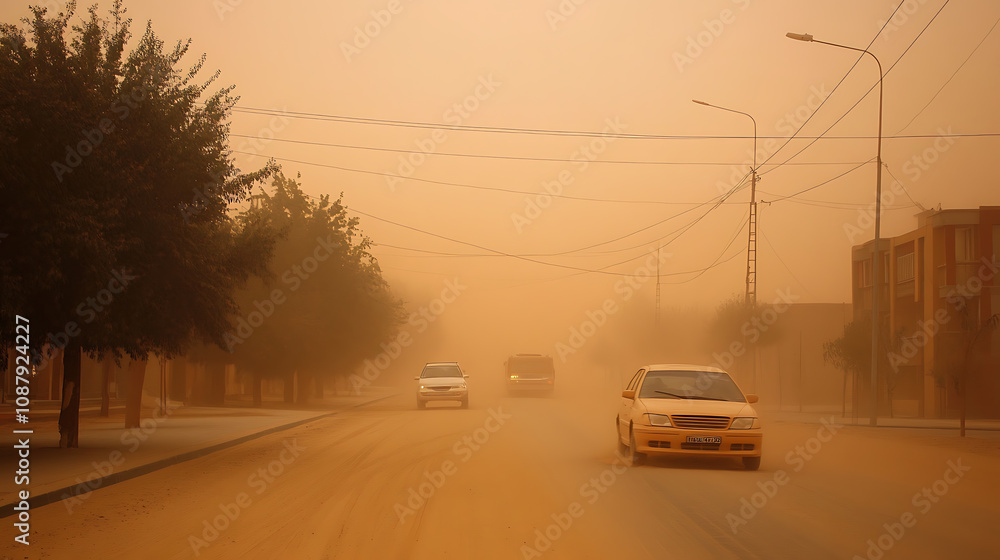 Poster increased sand and dust storms are occurring in fossil fuel-producing regions due to climate change
