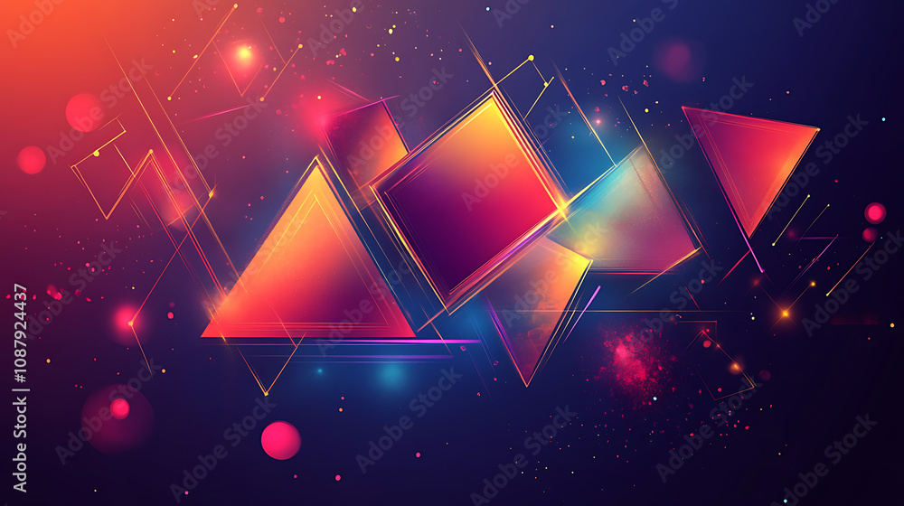 Poster abstract futuristic blue glowing light ring with digital circuit background