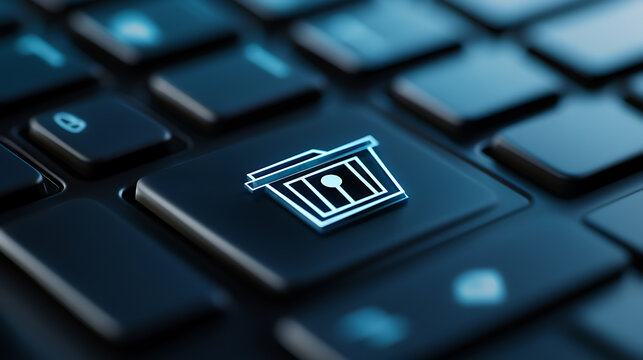 An image depicting the concept of deleting unnecessary digital files and managing electronic waste, featuring a recycle bin icon on a computer keyboard