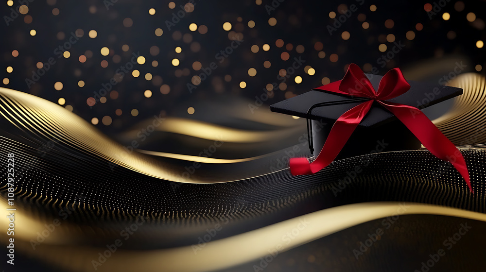 Aufkleber Light beige background with blurred bokeh lights, creating an elegant and soft atmosphere for design projects