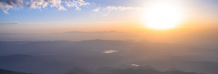 green Mountains beautiful view, travel concept, mountain country
