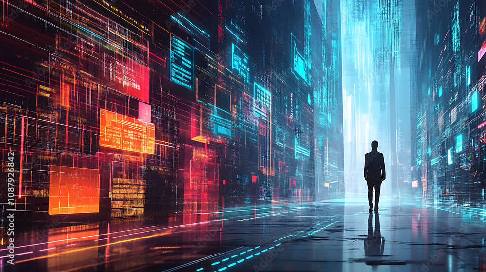 Aufkleber cyber security and data protection online safety from cyberattacks conceptual illustration