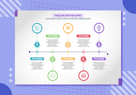 Colorful Business Timeline Infographic Presentation Template