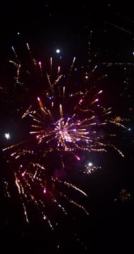 Epic Fireworks  Display in Stunning Slow Motion | 4K 12-Bit Vertical Video