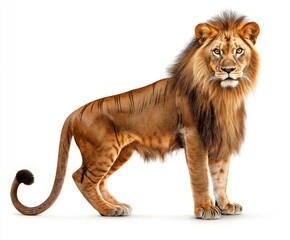 Obraz premium Lion isolated on white background