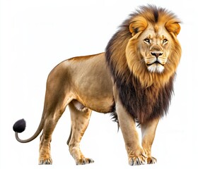 Fototapeta premium Lion isolated on white background