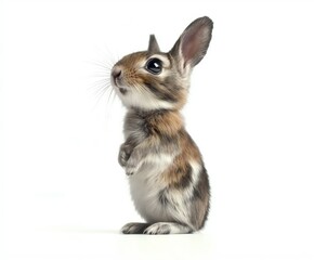 Obraz premium rabbit on white