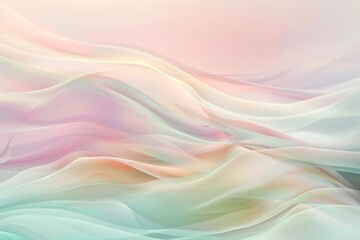 Obraz premium Ethereal Flowing Fabric Abstract Background in Soft Pastel Tones for Creative Projects and Graphic Design Inspiration