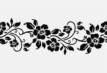 Indonesian batik motifs with very distinctive, exclusive plant patterns. vector EPS 10