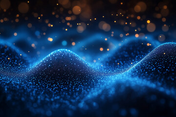 Cyber Monday discounts create a vibrant atmosphere with dazzling blue lights