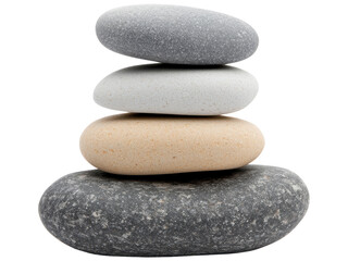 Fototapeta premium Tranquil Stacked Stones for Meditation and Balance