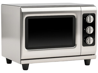 Fototapeta premium Modern Stainless Steel Microwave Oven Design