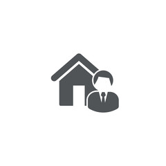 housing agency flat design vector