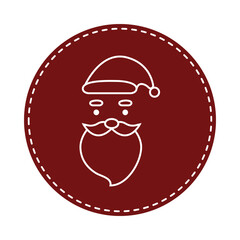 Santa claus icon illustration
