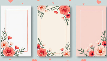 Floral Frame Design Templates