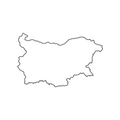 Fototapeta premium Bulgaria Map Icon